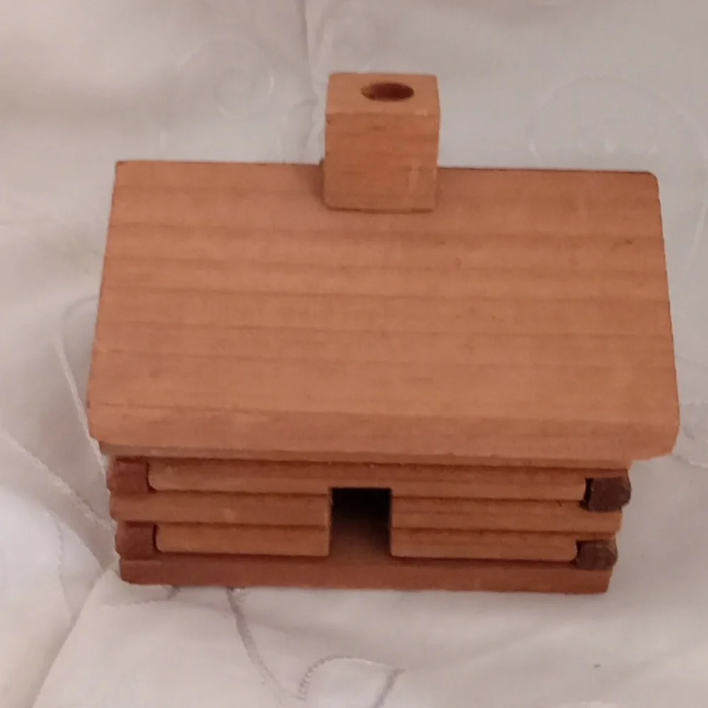 Trout What Not Tray And Log Cabin Storage Container